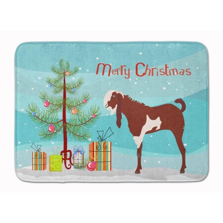 Carolines Treasures Jamnapari Goat Christmas Machine Washable Memory Foam Mat BB9257RUG